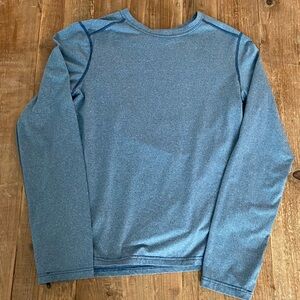 Patagonia Tee Capilene Cool Daily Heathered Blue Green Long Sleeve Shirt XS